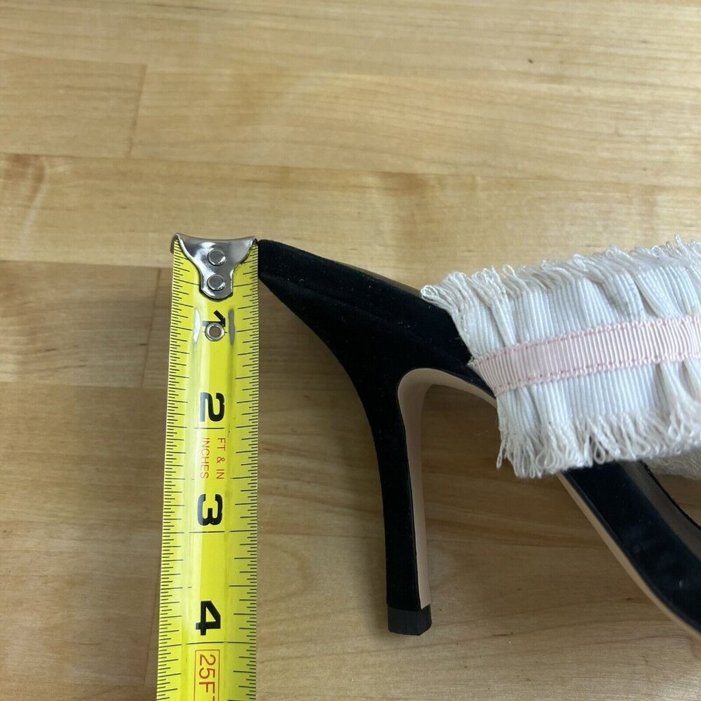 Raye Imogen Sandal Pastel Pink Black Smocked Heels Size‎ 8.5 NEW - Picture 10 of 13